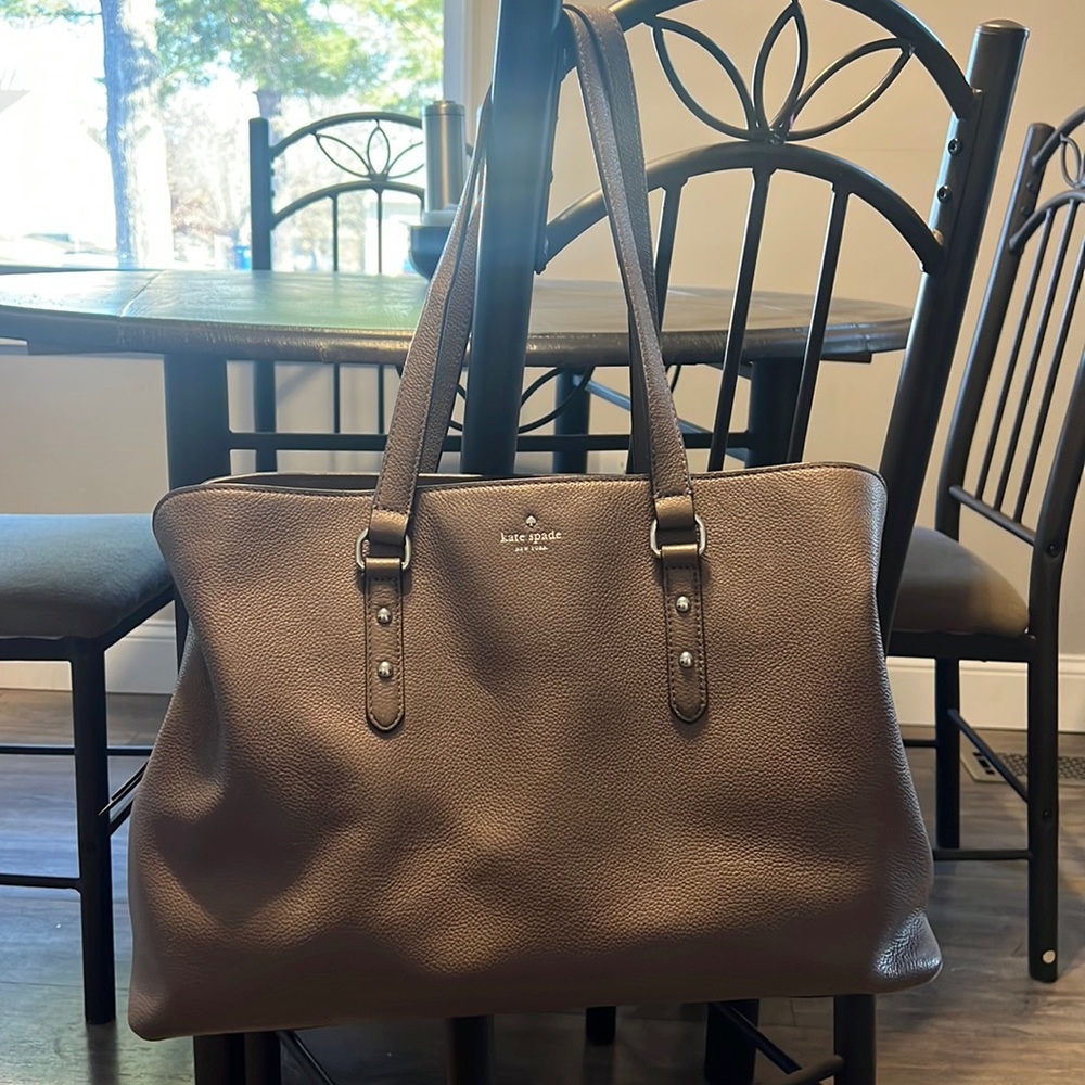 Kate Spade Larchmont Ave Taupe Satchel